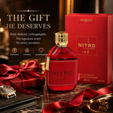 Dumont Nitro Red Pour Homme Eau de Parfum for Men, 3.4 Fl Oz / 100ml, Bold Masculine Fragrance Spray with Red Bottle and Gift Box for Daily Wear, Date Night and Special Occasions Khamik Shop Online