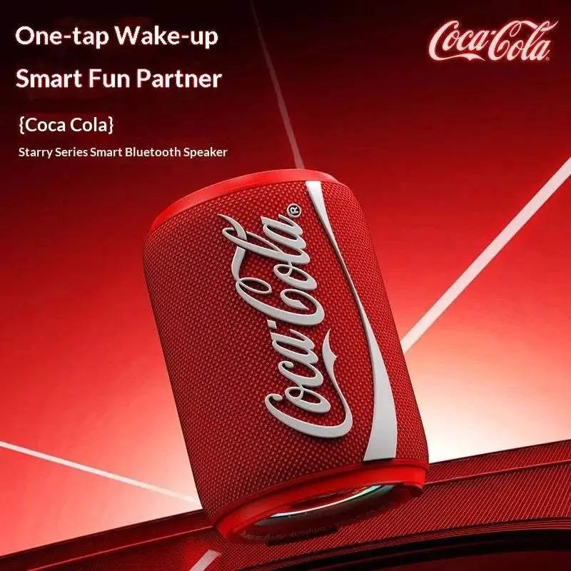 New Coke-Cola Collaboration Bluetooth Audio Bluetooth 5.4 RGB Lighting Voice Activation Card Slot Portable Bluetooth Speaker Khamik Shop Online