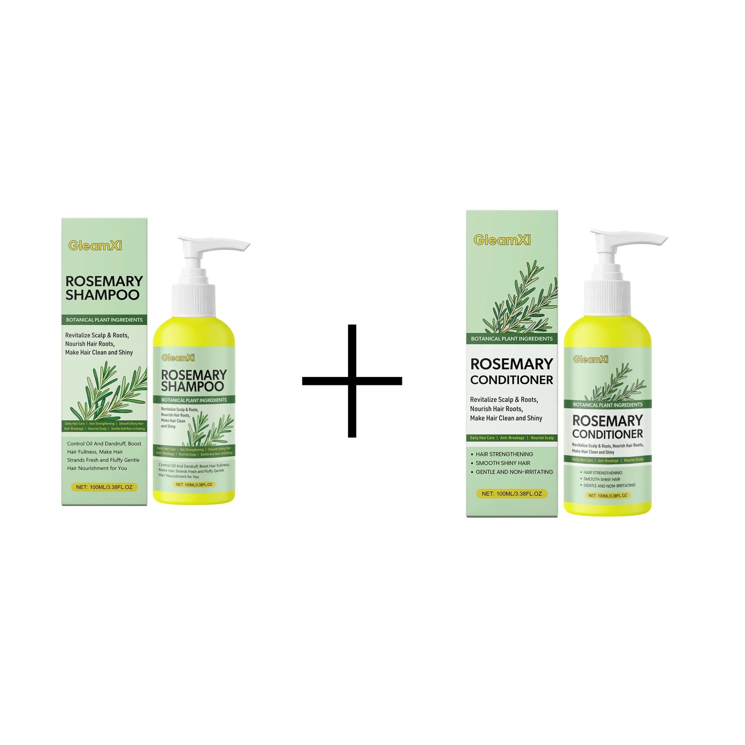 Rosemary Shampoo Set - Gentle and skin-friendly, cleanses scalp and roots, smooths ends, and leaves hair voluminous and silky Khamik Shop Online