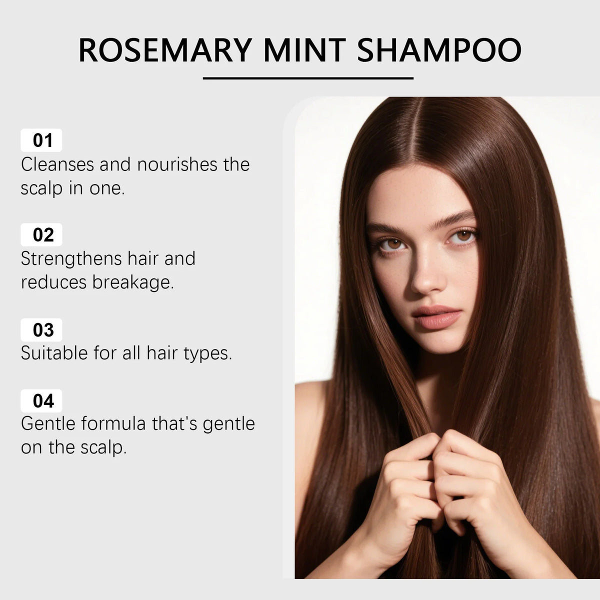 Rosemary Mint Shampoo Conditioner Anti-Hair Loss Hair Growth Scalp Cleansing Oil Control anti Dandruff Nourishing Hair Shampoo