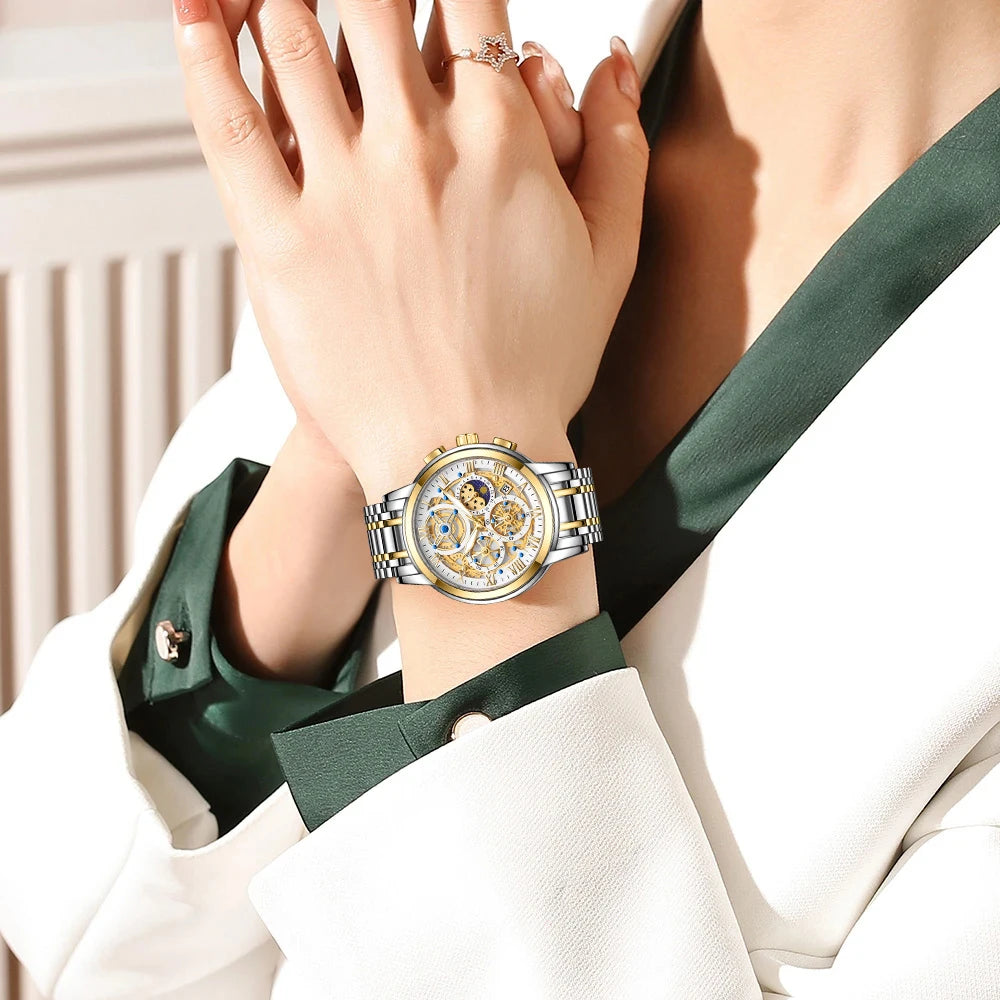 Top Brand Luxury Gold Women Watches Fashion Waterproof Ladies Watch Woman Quartz Wrist Watch Relogio Feminino Montre Femme