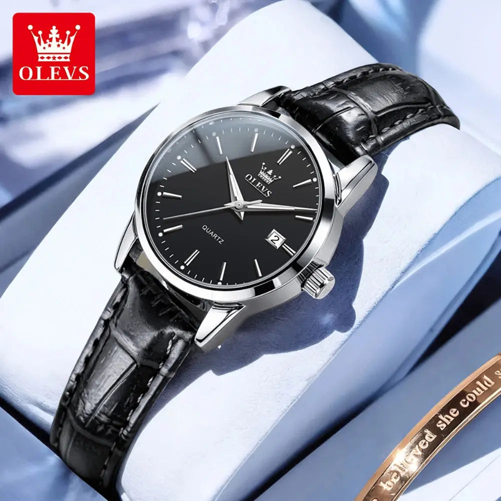 OLEVS 6898 Women Watch Original Quartz Watches Waterproof Luminous Date Watch Bracelet Set Ladies&