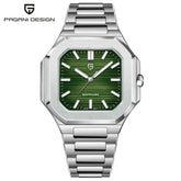 TOP New PAGANI DESIGN 37MM Square Men Quartz Watches Luxury Sapphire Glass AR Coated Business Watch VH31 Luminous Watch for Men Khamik Shop Online