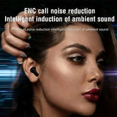 Lenovo V11 TWS Wireless Earphones Touch Screen Digital Display Bluetooth Headset In Ear ANC Noise Reduction Headphone With Mic Khamik Shop Online
