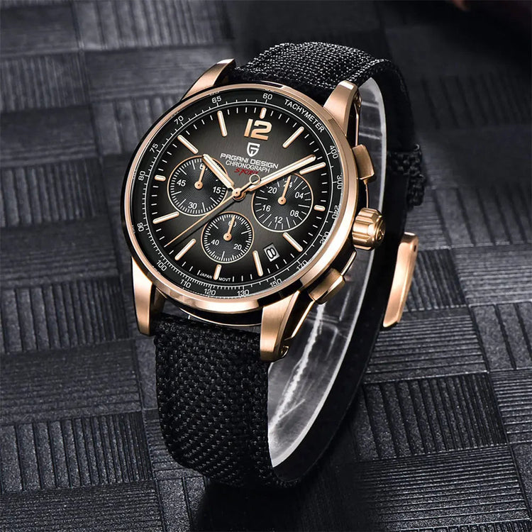 PAGANI DESIGN New Mens Watch 41mm Chronograph 100M Waterproof Wristwatch Top Brand VK63 Quartz Watches for Men Gift Reloj Hombre Khamik Shop Online