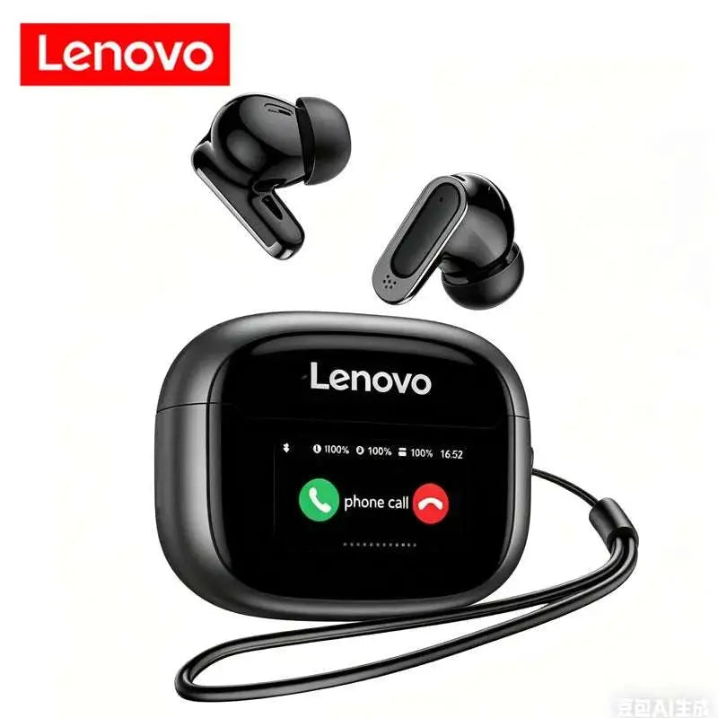 Lenovo New TWS Smart Digital Bluetooth Earphones In Ear ANC Noise Reduction Long Range Wireless Earphones With Mic Touch Screen Khamik Shop Online