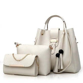 Three-Piece Fashion Casual Messenger Bag For Women Maroon Asteria