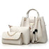 Three-Piece Fashion Casual Messenger Bag For Women Maroon Asteria
