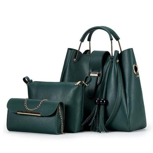 Three-Piece Fashion Casual Messenger Bag For Women Maroon Asteria