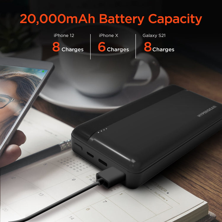 HyperGear 20000mAh 20W PD + USB Power Bank Sky Iapetus