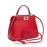 High Quality Cowhide Messenger Bag For Women Maroon Asteria