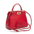 High Quality Cowhide Messenger Bag For Women Maroon Asteria