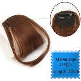 Synthetic Hair Clip In Bangs Brown Colored Invisible Front Fringes Clip in Hair Air Bangs Natural Black Fake Hair Bangs For Girl Khamik Shop Online