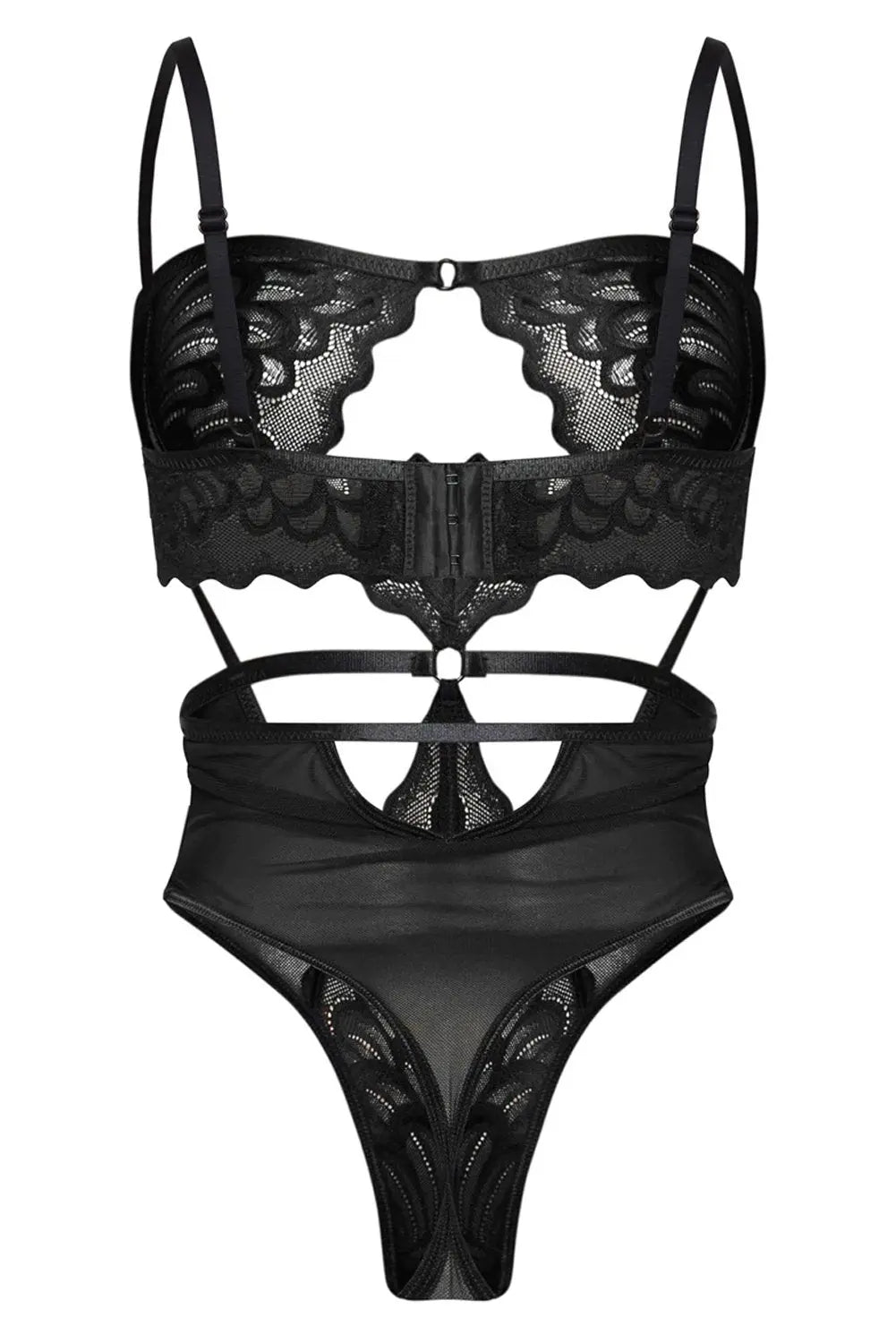 Lace Hollow out Bodysuit Jade