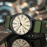 LIGE 2025 TOP NEW quartz wristwatch Arabic Watch for Men Luminous Green Nylon Luxury Leather Wrist Men Watch Montre Homme+BOX Khamik Shop Online