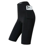 Big Size Leggings Women Sports Shark Shorts with Pocket Stretchy High Waist Hip Lift Workout  Running Quick-drying Gym Shorts Khamik Shop Online