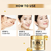 6-In-1 Anti-Wrinkle Cream. Lifts Firms Smooths Moisturizes. Collagen Vitamin C E Niacinamide Retinol Hyaluronic Acid. 50g Khamik Shop Online