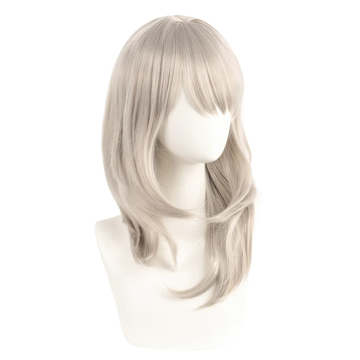 Long Straight Synthetic Wig Natural Ash Blonde Cosplay Hair for Women Anime Girl Costume Daily Party Heat Resistant Fiber Khamik Shop Online