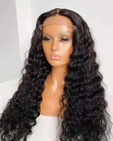 Beumax 4x4 Deep Wave 5x5 Lace Closure wig 6x6 Human Hair Wigs Cerise Alfie