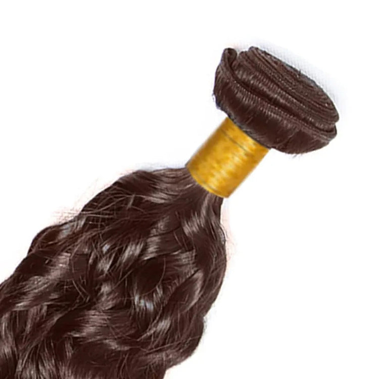 Premium Chocolate Light Brown Water Wave Bundles Human Hair 12-28inches Color 