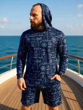 2026 New Camouflage Print Unisex Hooded Two Piece Set Long Sleeve Shirt Shorts Breathable Loose Summer Beach Streetwear Casual W Khamik Shop Online