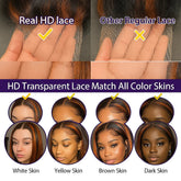 200% Ginger Brown Highlight Wig Human Hair Body Wave Pre Plucked Lace Front Wigs Ombre Ginger Orange Colored 5x5 Glueless Wigs Khamik Shop Online