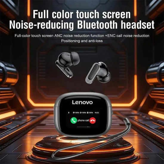 Lenovo New TWS Smart Digital Bluetooth Earphones In Ear ANC Noise Reduction Long Range Wireless Earphones With Mic Touch Screen Khamik Shop Online