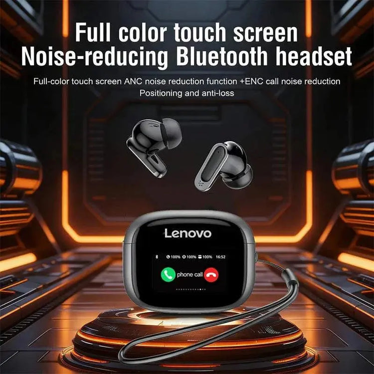 Lenovo New TWS Smart Digital Bluetooth Earphones In Ear ANC Noise Reduction Long Range Wireless Earphones With Mic Touch Screen Khamik Shop Online