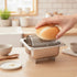 Butter Roller with Tray Stainless Steel Butter Roller Kitchenware Perforated Utensil Countertop for Home Cooks, Kitchen, Brunch Khamik Shop Online