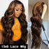 Highlight Body Wave 13x6 HD Omber Lace Front Human Hair Pre Plucked Wig 1B/30 Black Brown Colored Hair 13x4 HD Lace Frontal Wigs Khamik Shop Online