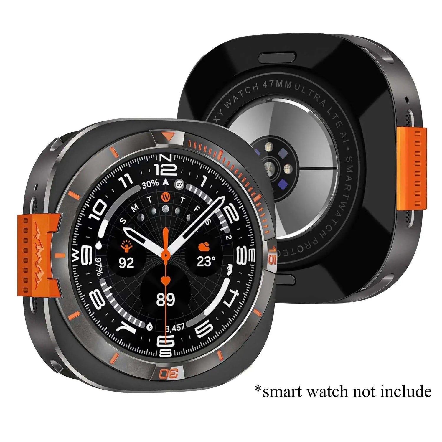 Metal Alloy Protective Case for Samsung Galaxy Watch Ultra 2025 47mm Hard Bumper Cover for Galaxy Watch 7 Ultra 47mm Accessories Khamik Shop Online