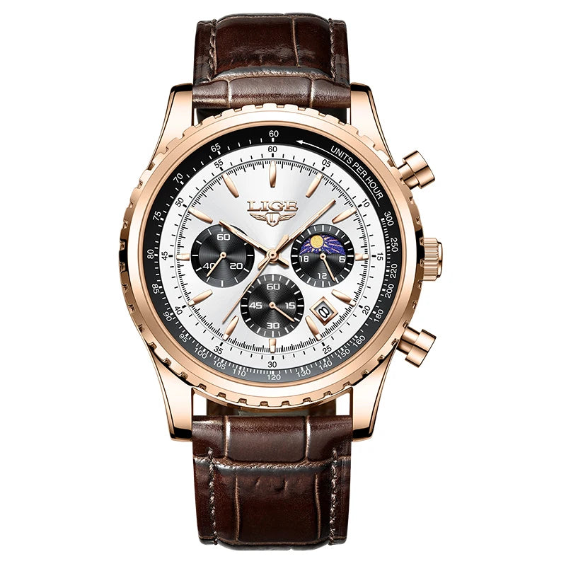 2025  Top Brand Luxury New Men Watch Quartz Man Watches Waterproof Luminous Watch for Men Date Chronograph Sport Wristwatch