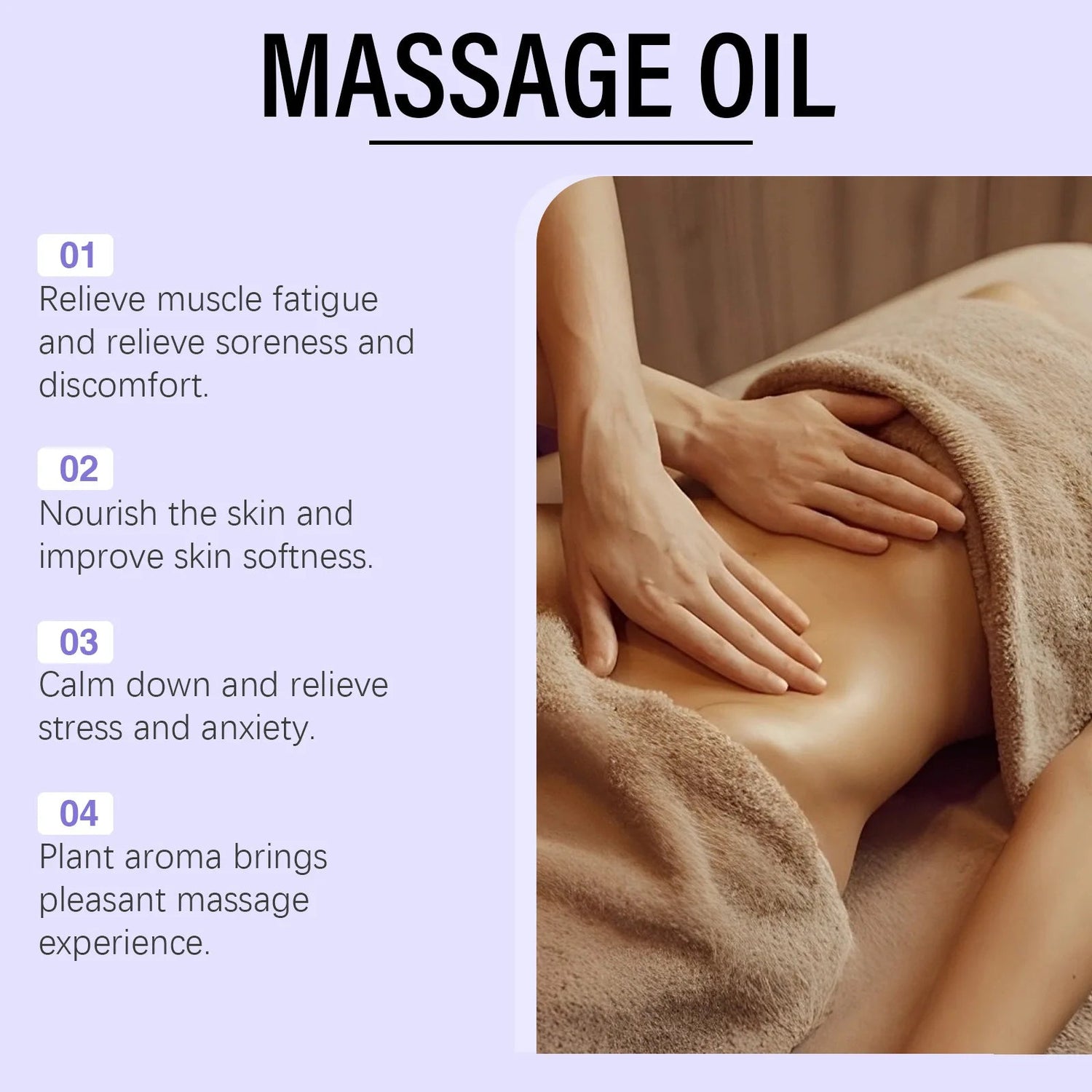 Lavender Relaxing Massage Oil Moisturizing Body Brighten Skin Firming Stress Relief Muscle Sore Help Sleep Gua Sha Fragrance Oil Khamik Shop Online