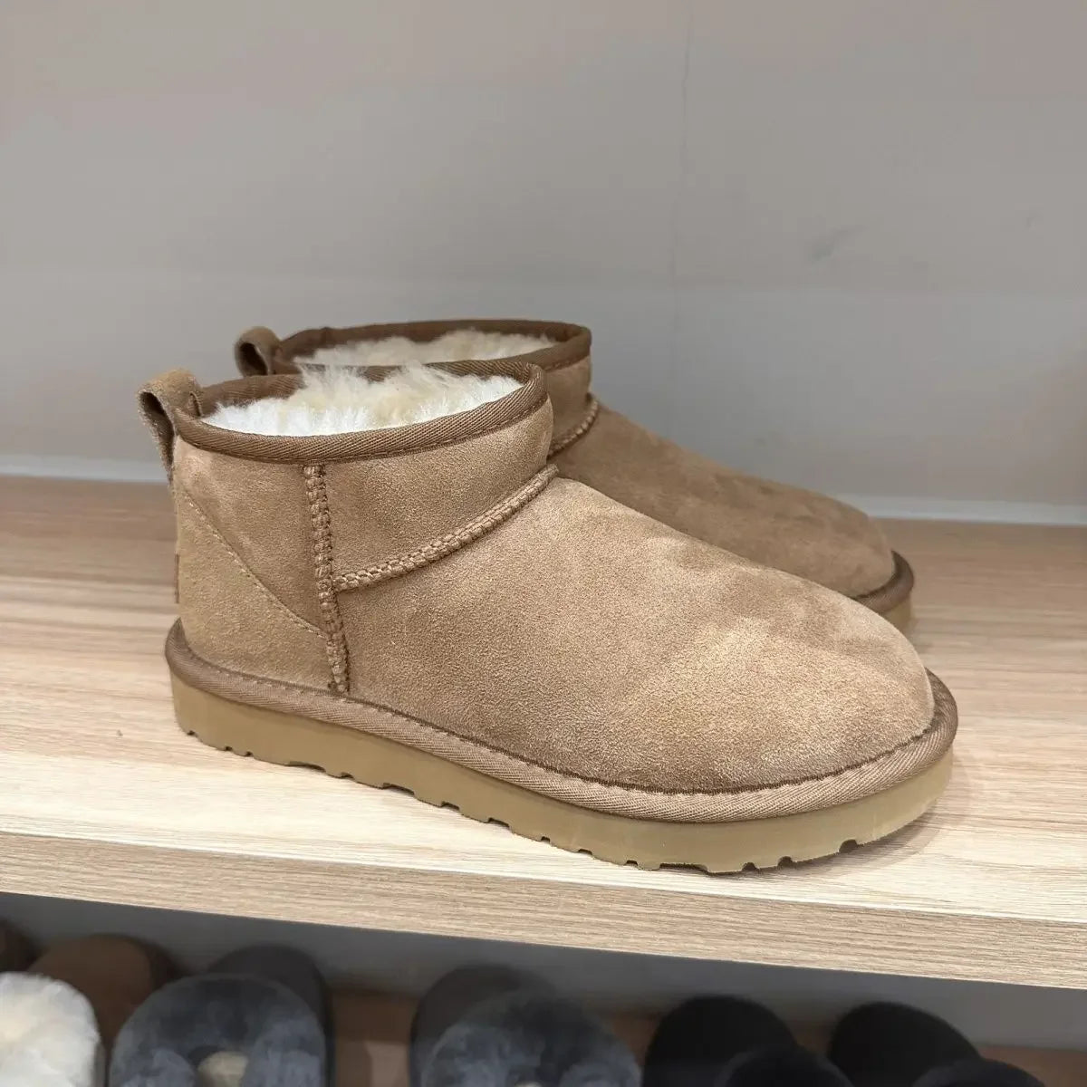 2026 New Winter Snow Boots Ladies Platform High Heel Shoes Women Ankle Boots Luxury Designer Classic Ultra Mini Fur Boot Khamik Shop Online