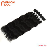 FASHION IDOL Water Wave Hair Bundles Synthetic Hair Extensions Ombre Blonde Hair Weave Bundles 6pcs 20" High Temperature Fiber Khamik Shop Online