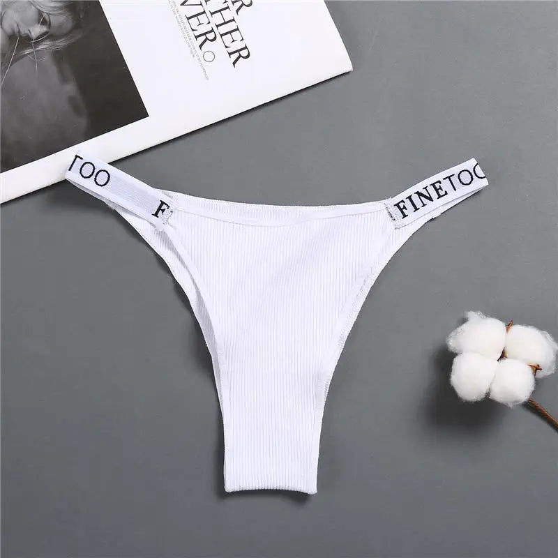 Women'S Panties Cotton Briefs Female Underpants Sexy Panties Thong Pantys Solid Color Intimates Lingerie Women Underwear