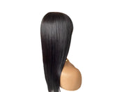 Straight Human Hair Wigs With Bangs Full Machine Made Brazilian Human Cerise Alfie