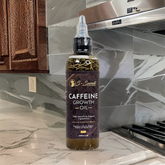 Caffeine Hair Growth Oil 2oz - Hair Growth Oil For Thinning, Balding Taupe Snowdrop