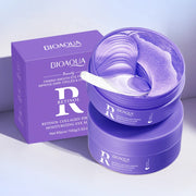 80Pcs BIOAQUA Retinol Crystal Collagen Eye Mask anti Dark Circles Anti-Wrinkles Moisturizing Anti-Aging Eye Patches Skin Care