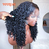 Lagos Hairline Burmese Curly Human Hair Wig 13x4 Lace Frontal Glueless Wig Human Hair Spiral Curls Deep Wave Wigs For Woman Khamik Shop Online