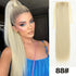 Straight Long Ponytail Extensions 22inch Natural Black Wrap Around Synthetic Hair Piece Pony Tail Hair Hairpieces for Women Girl Khamik Shop Online