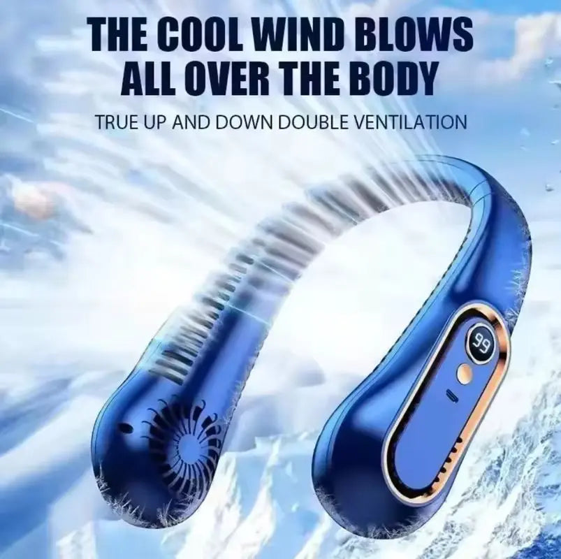 Hot 2026 Neck Fan Portable Rechargeable Mini Quiet Strong Wind Long Battery Life Personal Fan For Summer Outdoor Travel Gift Khamik Shop Online