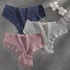 3Pcs Cotton Lace Patchwork Bikini Panties Women Seamless Floral Print Brazilian Pants Low Waist Breathable Female Sexy Lingerie Khamik Shop Online