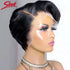 Blond 27 Pixie Cut Bob Wigs Lace Front T Part Human Hair Wigs For Nature Black Dark Brazilian 613 Straight Remy Human Hair Wigs Khamik Shop Online