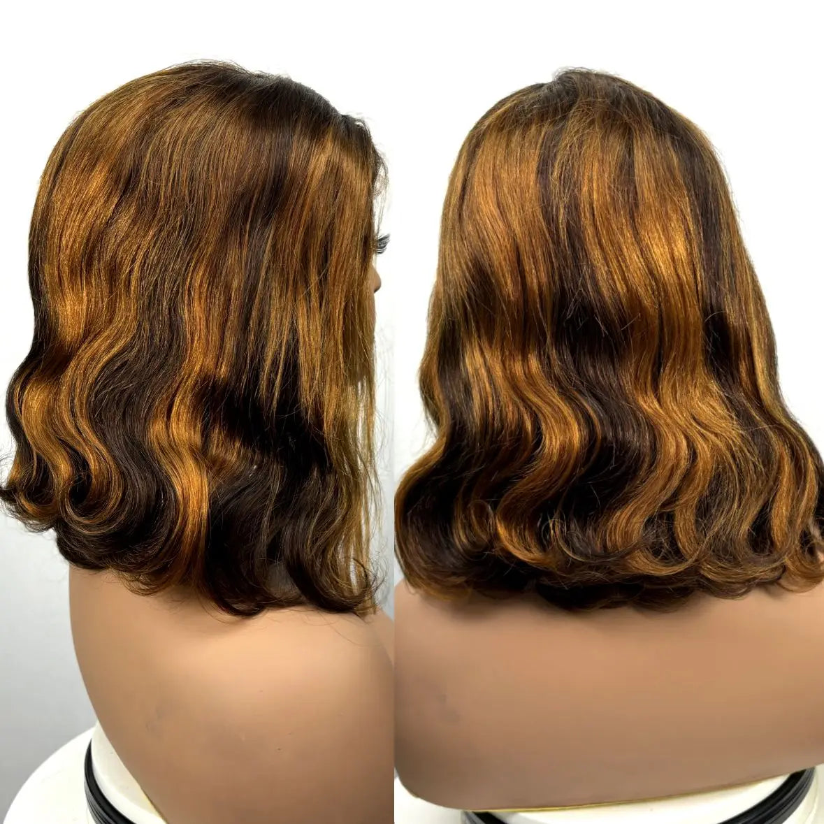 250% Density Colored Body Wave Human Hair Wigs 12inch 12A 100% Human Hair 4x4 Transparent Lace Closure Wavy Hair Wigs for Women Khamik Shop Online