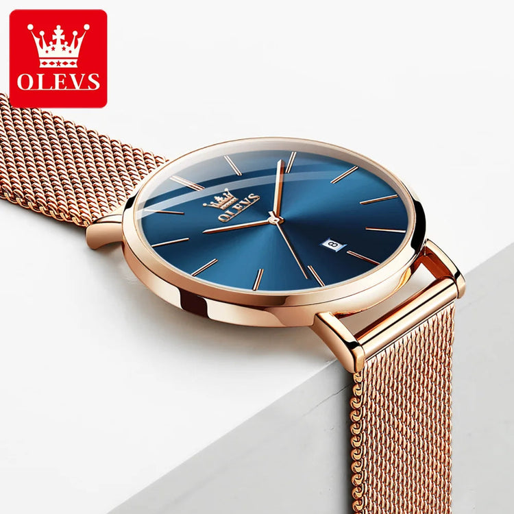 OLEVS Woman Watch 5869 Elegant Fashion Quartz Wristwatch Waterproof Date Watches For Woman Set Bracelet Watch Box Gifts Original Khamik Shop Online