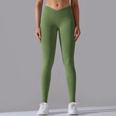 Crossover Waist Yoga Pants Women Hips Lifting Gym Leggings Seamless Sport Pants High Waist Fitness Leggings Workout Sportswear Khamik Shop Online