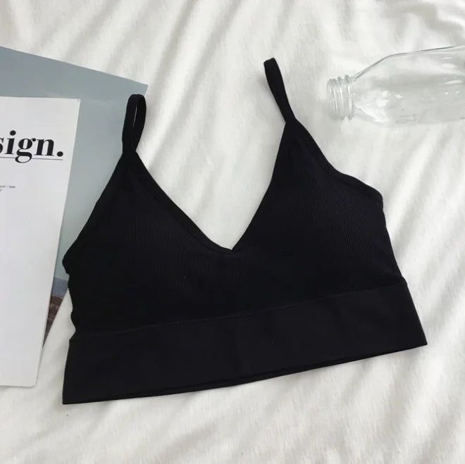 Women Sexy Crop Tops Bra Tube Top Female Streetwear Sleeveless Seamless Sports Bra Crop Camis Top Tee Bandeau Top Basic Tank Khamik Shop Online