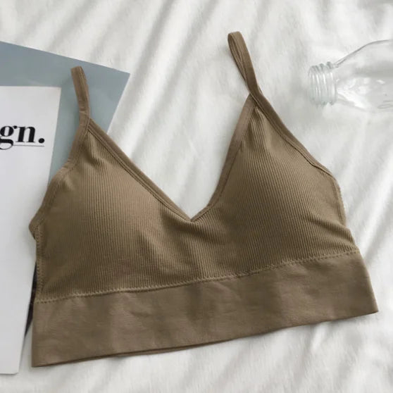 Women Sexy Crop Tops Bra Tube Top Female Streetwear Sleeveless Seamless Sports Bra Crop Camis Top Tee Bandeau Top Basic Tank Khamik Shop Online