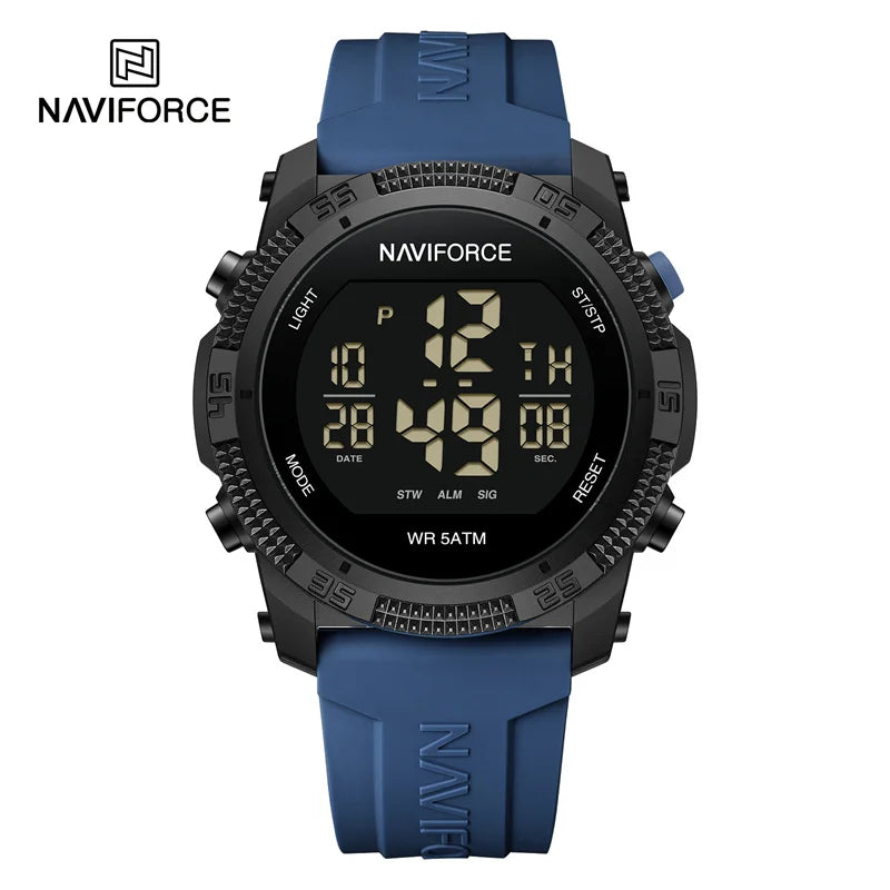 Brand Original Men Fashion Watch Water Resistant Personality Wristwatches Luxury Silicone Strap Electronic Clock 2024